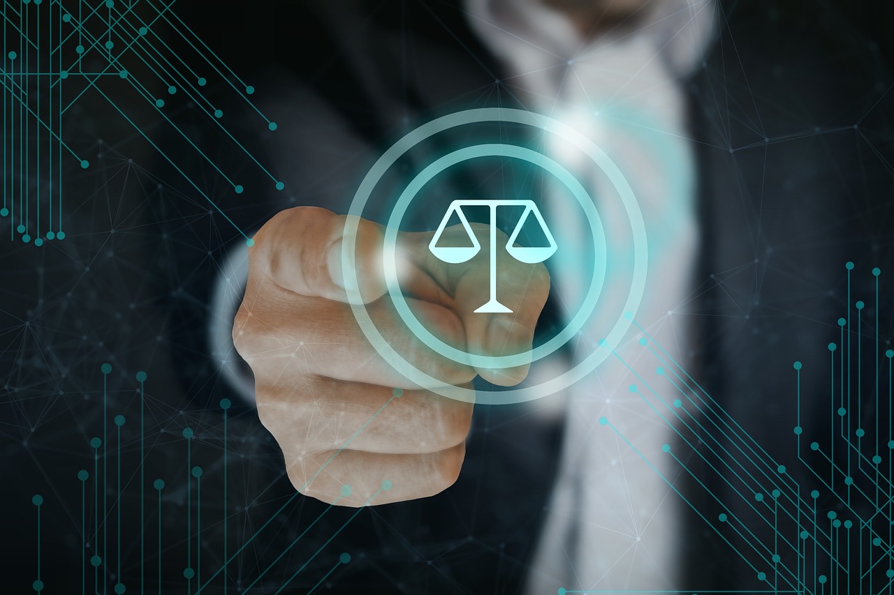 creative image of a finger pointing to the reader with an icon of a scale - Aggressive Injury Lawyer
